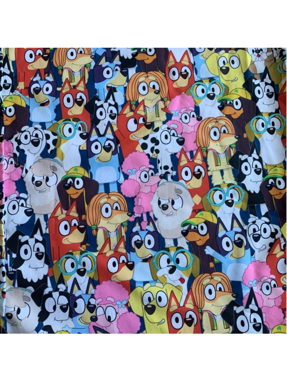 RSVLTS x Bluey Shirt Size XL Primary Pals Print Short Sleeve Kunuflex Stretche - Picture 2 of 12